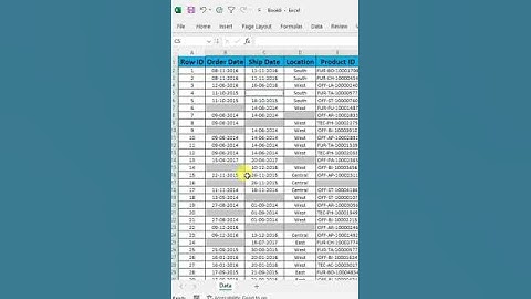 To Delete Blank Cell In Excel Sheet #exceltech #spreadsheet #exceltips #exceltricks