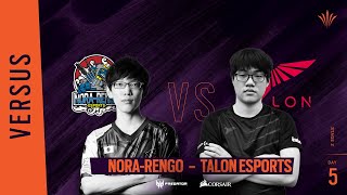 Nora-Rengo vs Talon Esports \/\/ Rainbow Six APAC North Division 2020 - Stage 2 - Playday #5