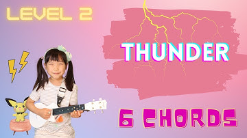 Thunder (Imagine Dragons) Ukulele Play-Along with Strum Pattern + Chords + TAB