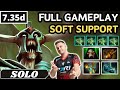 735d  solo undying soft support gameplay 25 assists  dota 2 full match gameplay