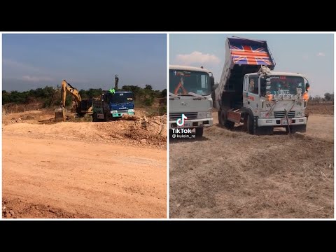  ឡានដឹកដីស្អាតៗល្បីៗប្រចាំ TikTok 2021# 324/ Excavator Truck.Dump Truck TikTok