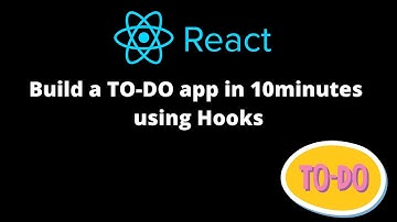 Build A Todo List App in 10minutes || Tutorial - Beginner React JS Project Using Hooks