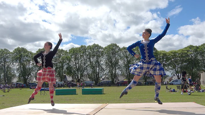 Michelle Gordon in the Highland Fling dance compet...