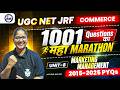 UGC NET Commerce Marathon | 1001 Questions |Unit 8 Marketing Management | Last 10 Year PYQs Revision