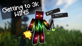 HITTING 3000 SOLO SKY WARS WINS!!!