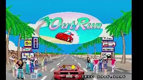 Sega Ages (Sega Saturn) - OutRun - Start to Ending A - Normal Difficulty