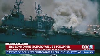 Navy Will Scrap USS Bonhomme Richard After Suspected Arson