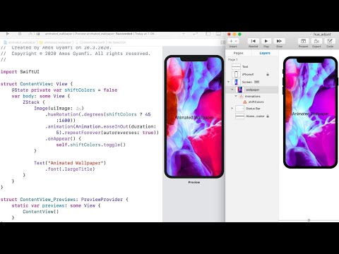 Design Animated iOS Wallpaper in SwiftUI and Kite