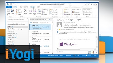 How to view total unread item count of collapsed folders in Microsoft® Outlook 2013 :Tutorial