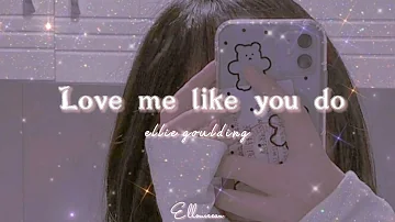 Ellie goulding - love me like you do [ slowed + reverb ]