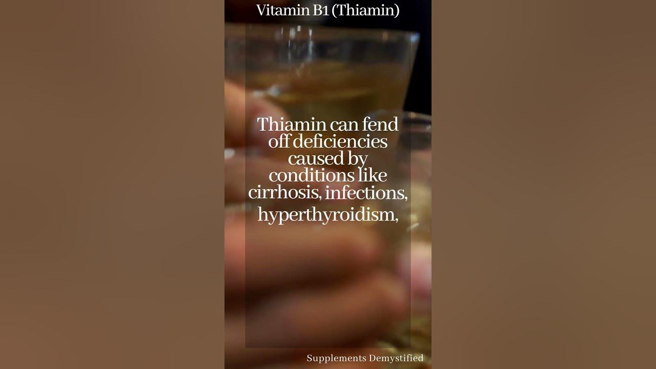 Vitamin b1 for alcoholism youtube