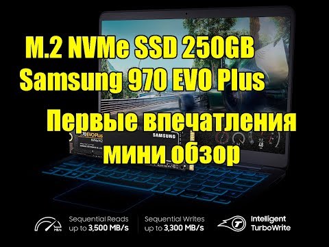 НОВЫЙ ЭТАЛОННЫЙ SSD M.2 NVMe SSD 250GB Samsung 970 EVO Plus