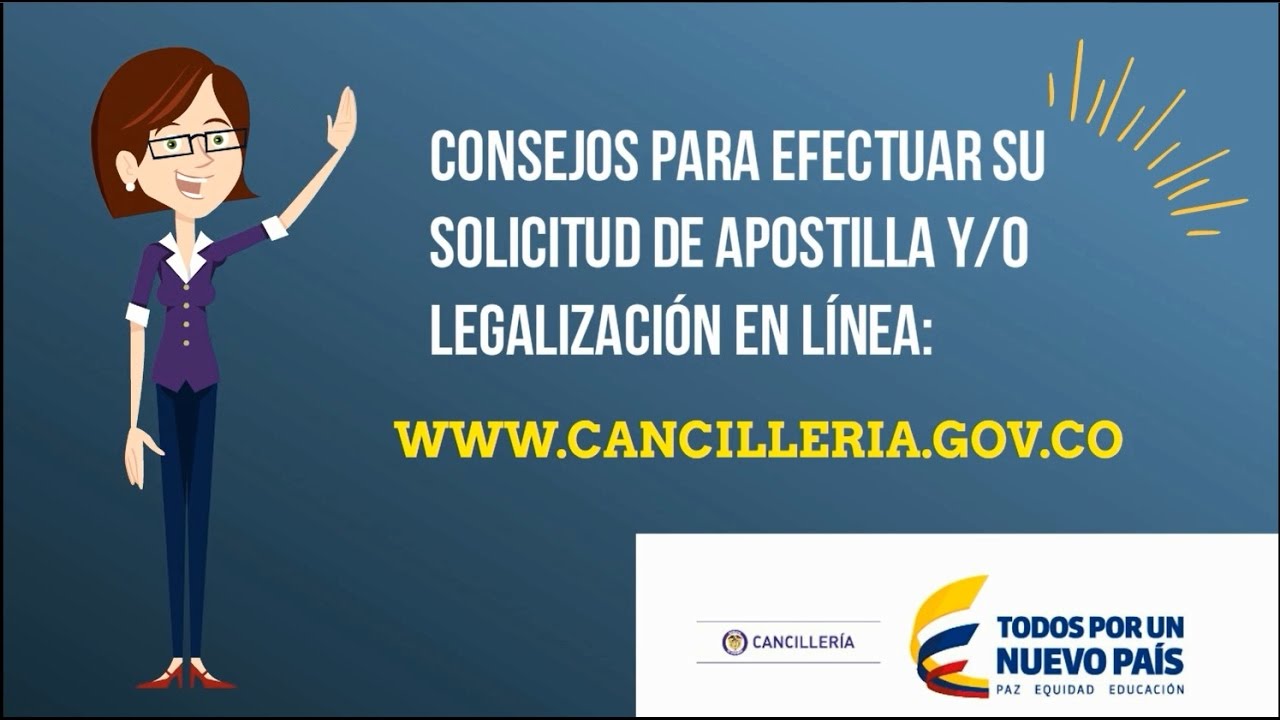 Solicitud apostilla en línea colombia