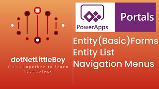 How to Configure Power App Portal Entity Forms,  Entity List and Navigation Menus | Dynamics CRM 365 screenshot 5