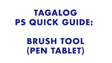 Tagalog Photoshop quick guide: brush tool
