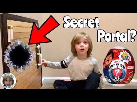 I Mailed Myself to Ryan ToysReview through a Portal Secret Door and it worked!! Skit