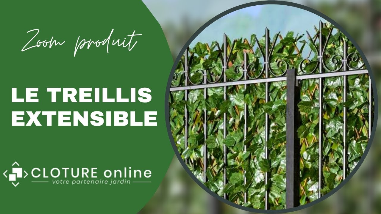 Treillis extensible vert en aluminium, vente au meilleur prix