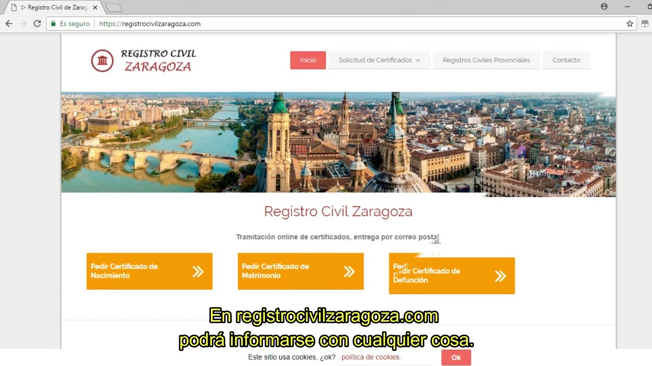 Registro Civil de Zaragoza YouTube