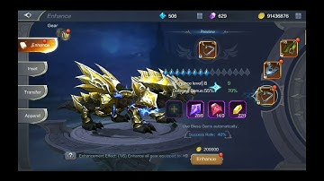 MU Origin 2 ~ what happen if I enhance +11 without Blessed Gem? Success or Failure?