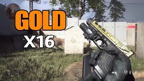 GOLD X16 - ROAD TO PLATNIUM PISTOLS | MODERN WARFARE (Howler, Urban Defiler Variants Included)