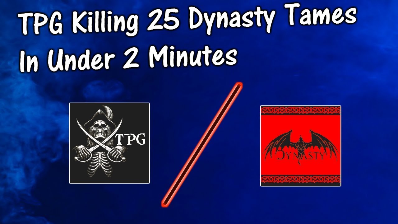 TPG Killing 25 Dynasty Tames In Under 2 Minutes | Atlas NA PVP