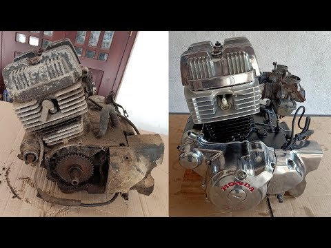 Honda CB125T(Deluxe) Engine full Restoration | Honda CB125TD Super Dream