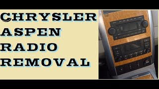 How to remove Radio in Chrysler Aspen