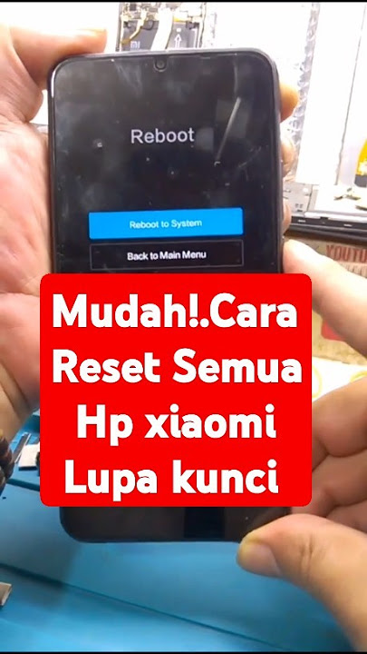 CARA RESET REDMI 9 LUPA KUNCI‼️