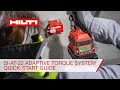 Hilti si at22 adaptive torque system  quick start guide