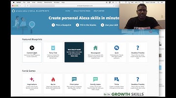 How to build an Alexa skill using Amazon Blueprints