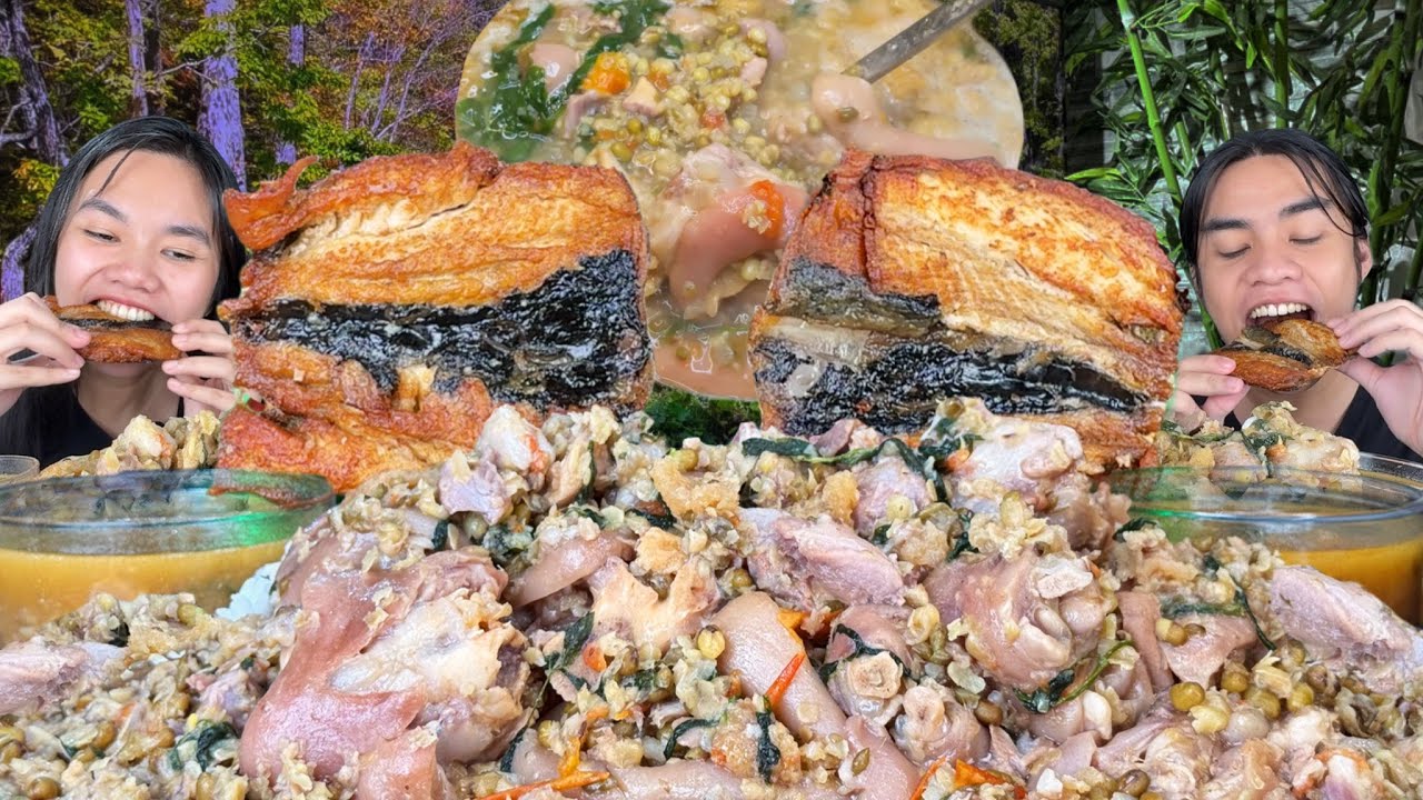 Pata Ginisang Munggo & Crispy Bangus Belly Mukbang Pinoy Mukbang