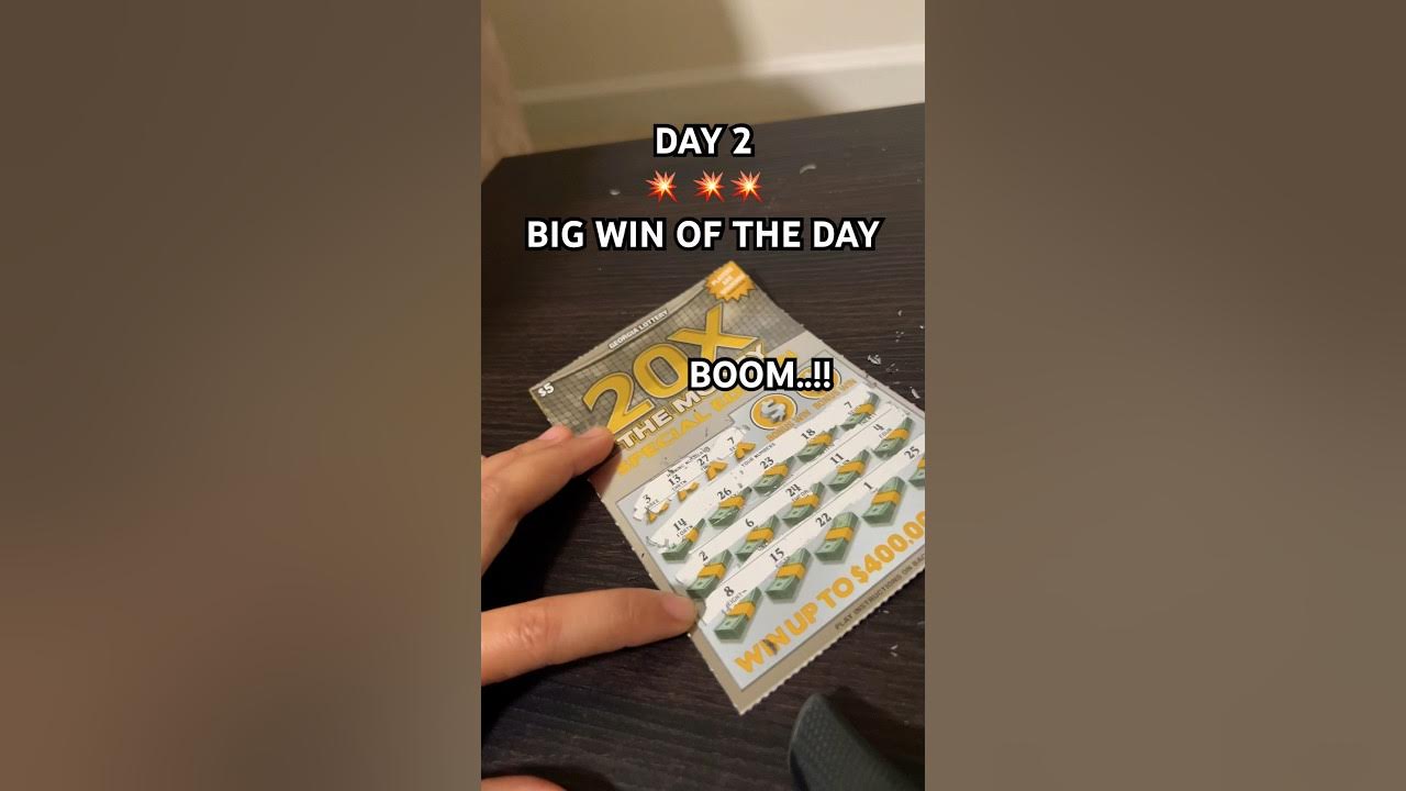 Day 2 scratch of 20x the money bigggggg booommm scratchofftickets