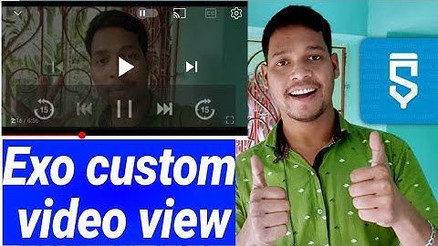 EXO custom videoview EXO video player in sketchware #AndroidAppdeveloper #sketchware #Aauraparti