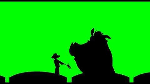 Timon and Pumbaa Interrupt 8 Green Screen