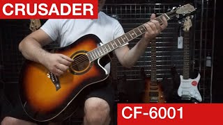 Crusader CF 6001 Sound Test Attractive Acoustic Guitar from FRANCE