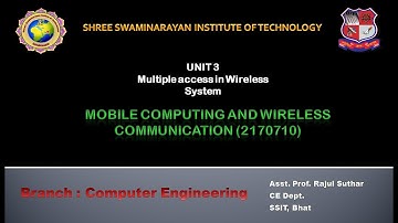 7 MCWC UNIT3 L1 Prof Rajul Suthar | GTU