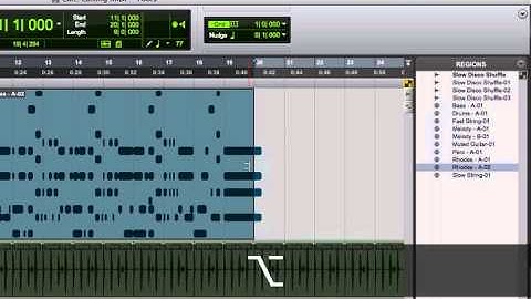 Pro Tools Ignite - Video Review - Chapter - 07.3 Editing MIDI - Regions View