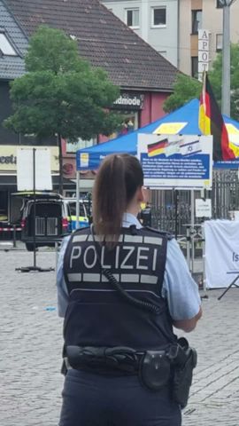 Messerangriff auf Marktplatz in Mannheim - Angreifer niedergeschossen