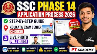 SSC Phase 14 StepbyStep Process of Application | Kolkata Exam Center Choose | Live Photo Full Guide