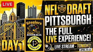 Steelers Live Draft 1st Day : Steelers Dynasty Podcast