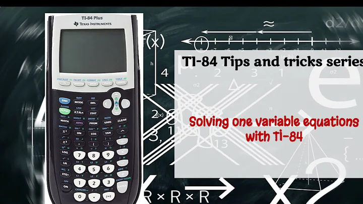 Solving equations with TI-84