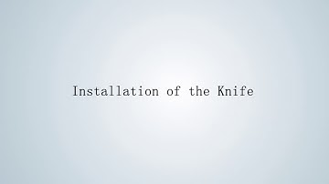 Installation of Pneumatic Oscillating Knife Cutting Tool