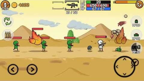 Stickman And Gun2 iOS Android Game-play Graphical UI