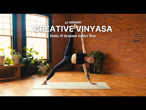 45 Minute Creative Vinyasa | funky ladder flow yoga