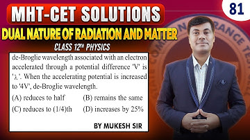 de-Broglie wavelength associated with an electron accelerated   | PGMN Solutions