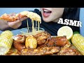 ASMR SEAFOOD BOIL *KING CRAB LEGS + SAUSAGE AND *CHEESE SAUCE (EATING SOUNDS) NO TALKING | SAS-ASMR