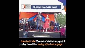 Simba Arati’s Chinese wife hits the campaign trail, excites with her mastery of the Gusii language