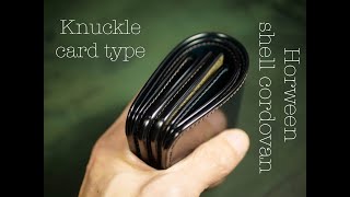 Knuckle wallet (Card type) /  Horween shell cordovan Navy