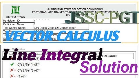JSSC PGT Solution 🔥 | vector calculus | Green
