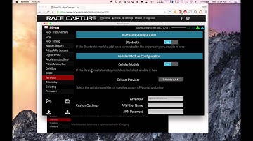 Racecapture/Pro Telemetry Setup